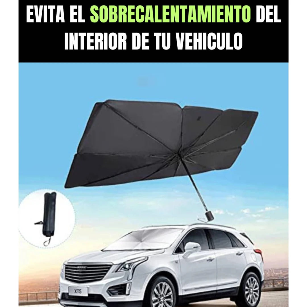 Tapasol Plegable tipo Sombrilla para Autos